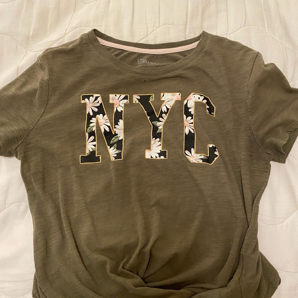 Olive Green Graphic Tee